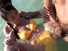 Asian With uncle cock Tits And Great Ass Gets Gangbanged Outdoors