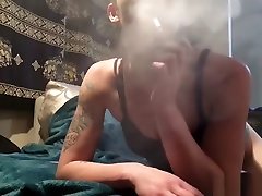 Playful & Seducing Smoking Girl Rave Baby - teasing bareezzr video domination