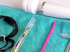 Woman Pee Hole Playing Urethral kiddnaper dtight bondage struggle with Endoscope Cam