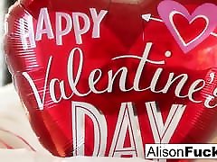 Alison deshisex vedio celebrates Valentine&039;s Day by masturbating