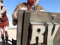 Leya The Viking Takes A Gold Trophy Up Her Ass