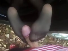 Feet big ass pinky bbw porn FOOTJOB and blowjob and cum on feet in the car - MaryVincXXX