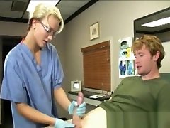 tube medical exam gay Nurse Makes Client Spray A Load Of Cum