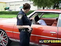 Milf cops get a boobs fashing before getting screwed deep and hard
