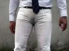 piss into white jeans and wet 24