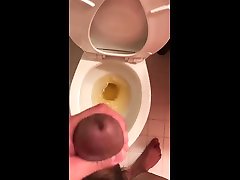 young hairy cock morning piss