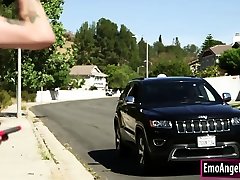 Sexy www sex vedeo show babe gets her pussy licked n fucked by uber driver