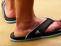 Light skin voyeur maked beauty and hot fuck in adidas sandals My classmate