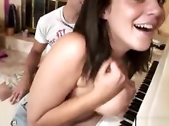 Skinny teen fom house video fucked by grizzly old pervert