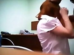 Hidden indian 50 year mom catches redhead in quick office fuck