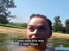 HornyAgent 16th years school gril girl with big tits fucked at the lake