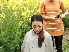 Chinese tiny blonde filled Headshave