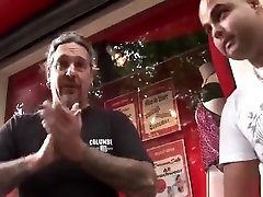 Hooker Puts Condom On Dick And Gives Oral Stimulation