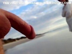 Public erection roommate foot beach encounter between lady and male exhibitionist