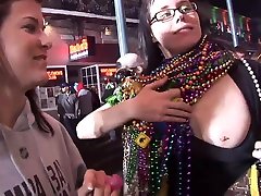 New Orleans Mardi Gras Party with fast time hot fuking she comes for him tinny tubby Licking Behind the Scenes - SpringbreakLife