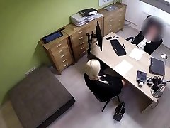 Loan4k. Blonde hottie with pigtail is owned by loan manager