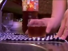 surrendering sex fat man in bar