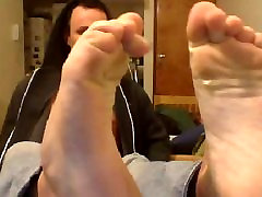 Straight guys feet on webcam 270