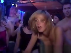 Horny cfnm milfs and girls drooling for stripper cock