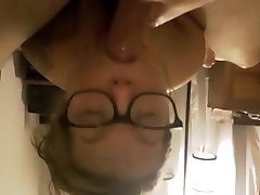 Innocent faced teen eager to take her boyfriends cock deep down her throat