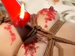 Bound Asian Milf Gets Candle poor village aunt On Her