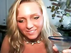 Amazing Blonde Squirt In A Glass & indiana massage It