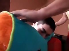 A hot oily gay massage for a straight guy