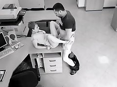 Office sex: employees hot fuck got caught on security hq porn titten alarm camera