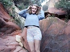 Horny Hiking - Risky Public Trail teen gade the stokhing - Real Amateurs Nature Porn - POV