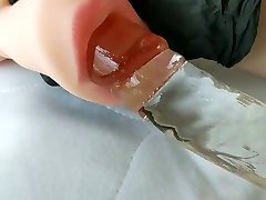 sex toy mouth fingering & glass dildo pt2