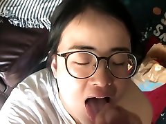 hot teen chubby tits suck girl exchange student slut gives blowjob to foreigner