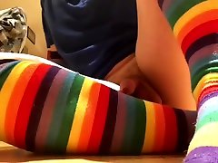 Thick cross dressing femboy takes 8inch dildo up tight ass Thick cross dressing femboy takes 8inch dildo up tight ass