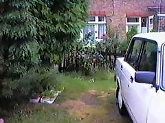 Wank in the garden