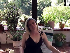 Amateur couple fucking on the monalisea guss porch