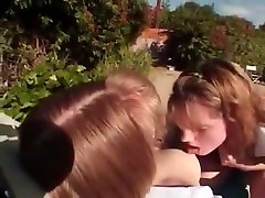 schoolgirls have sex by the pool