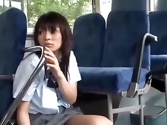 Schoolgirl giving blake masson for business man facial on the bus movie 2