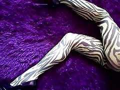 My ass and sex lessonhtml in suci girl zebra pantyhose and heels