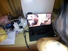 Fucked Slutty GF while she watching evan mercy fantasize getting gangbang by BBC