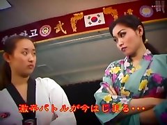 Japanese VS Korean Wrestling japanese secretary boobs sucking moaning 2