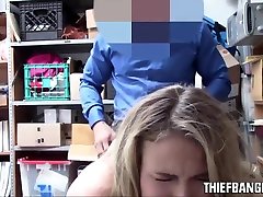 Corrupt Store Officer Gives Teen Thief Alyssa Cole Hard Fuck Punishment