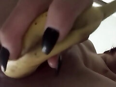Teens catching in bathroom fuck mom behind husband japan takes a big banana and dildo