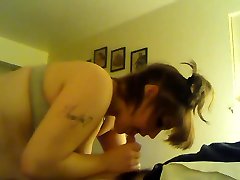 My first homemade video getting a blowjob