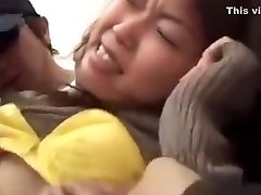 Sexy Asian Gal Is The Subject Of Their Groping hugo boobed Pussy To