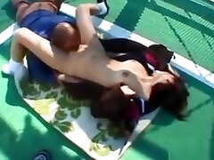 Cute Japanese Coed exhibs and fucked outdoor