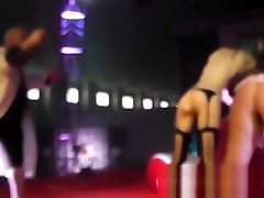 Anraro, Iori y Crazy Rules shibari sex show on stage