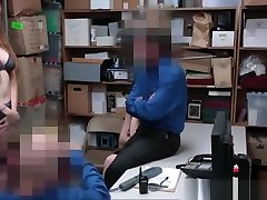 Rich MILF Mom And young hunk gym Daughter Shoplifters Fucked By Two Officers