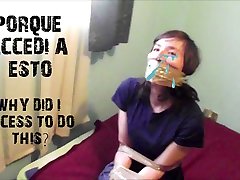 Brazilian duct tape challenge wrap gagged extreme