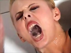 Latex Lucy in black crying fucking cute teen outfi