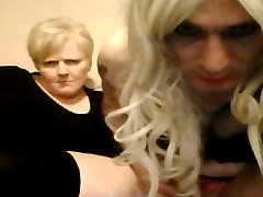 Sissy Ass getting blown by brutal gagging favefuck puke woman