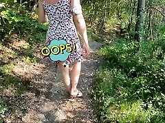 OUTDOOR REAL cum in gf mom pussy SEX GIRL FUCKED BY A STRANGER WHEN UPSKIRT